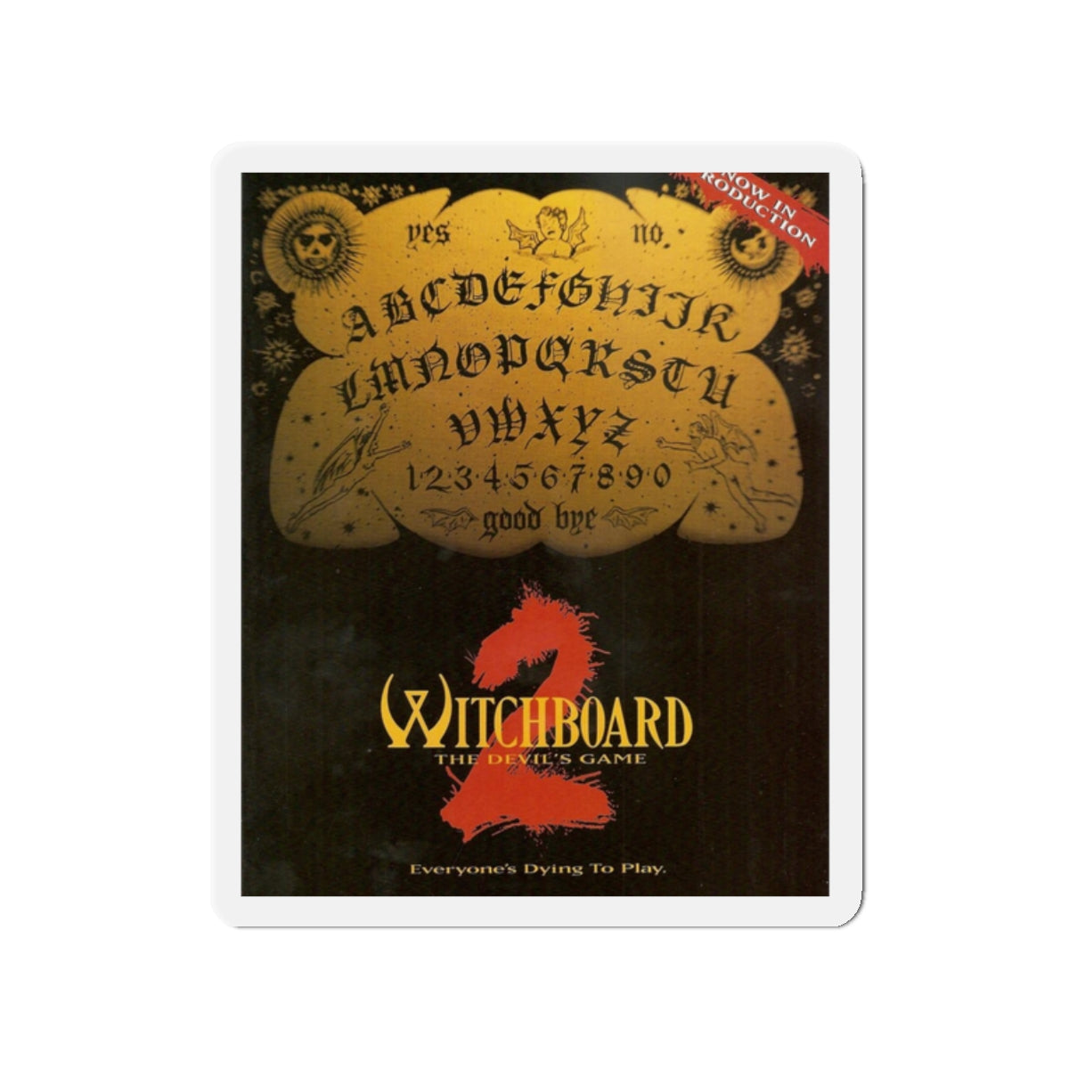 WITCHBOARD 2 (TEASER) 1993 Movie Poster - Refrigerator Magnet-2" x 2"-The Sticker Space