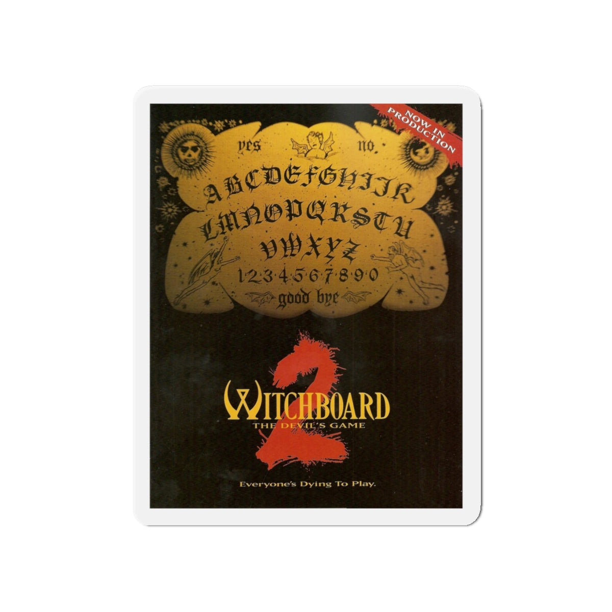 WITCHBOARD 2 (TEASER) 1993 Movie Poster - Refrigerator Magnet-4" x 4"-The Sticker Space