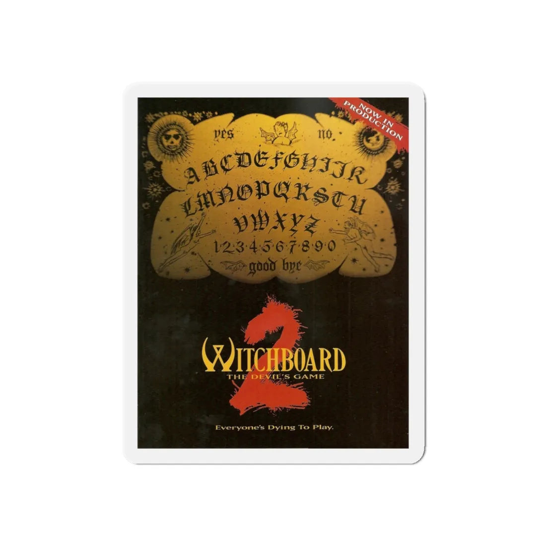 WITCHBOARD 2 (TEASER) 1993 Movie Poster - Refrigerator Magnet 6 Inch - The Sticker Space