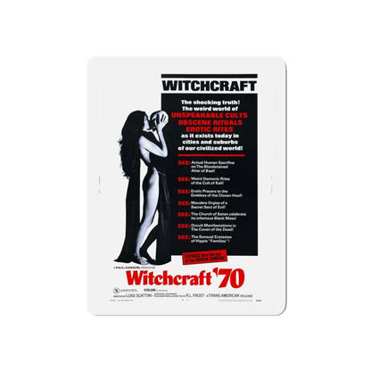 WITCHCRAFT 1970 Movie Poster - Refrigerator Magnet 6 Inch - The Sticker Space