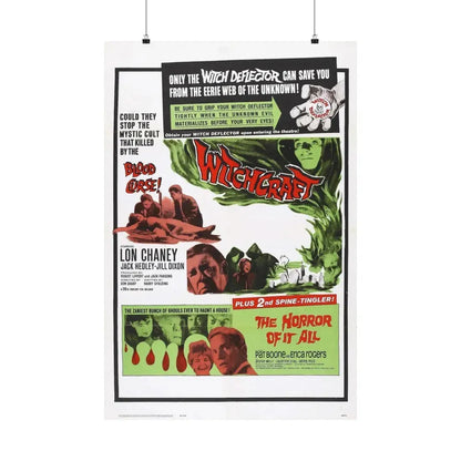 WITCHCRAFT + THE HORROR OF IT ALL 1964 - Paper Movie Poster 24″ x 36″ Matte - The Sticker Space