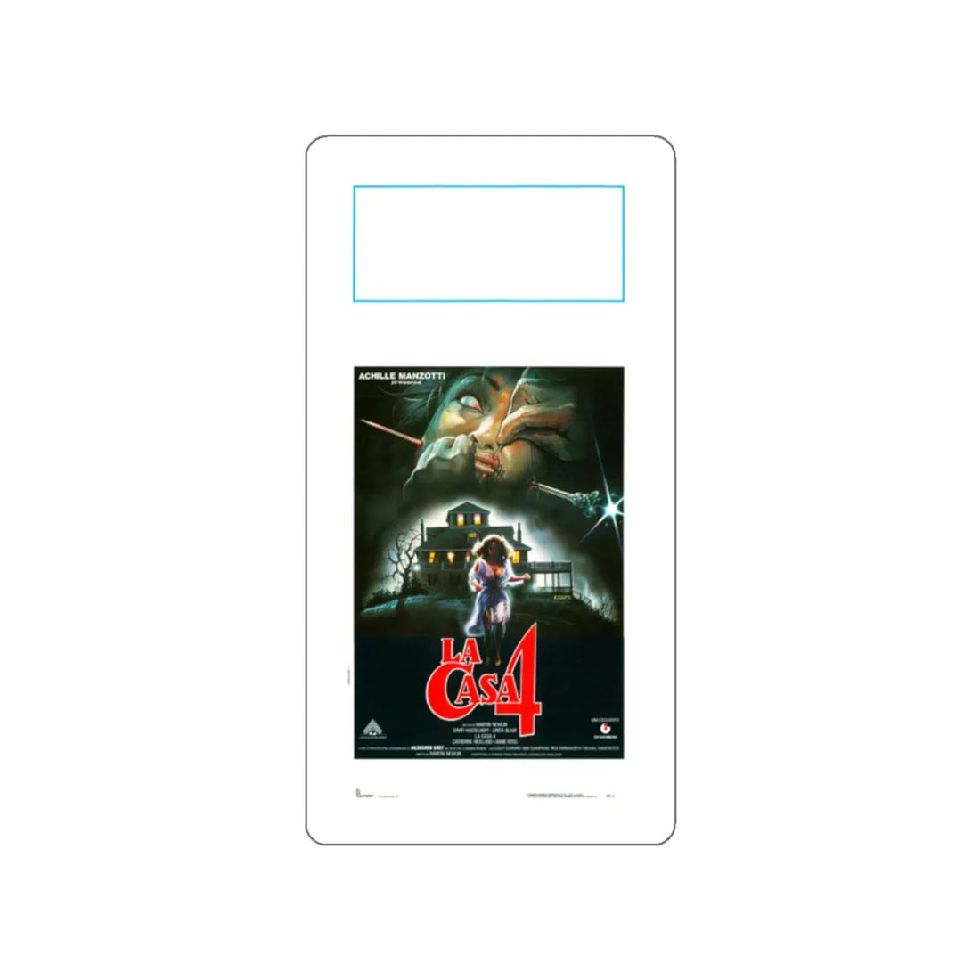 WITCHERY (LA CASA 4) 1988 Movie Poster STICKER Vinyl Die-Cut Decal 2 Inch - The Sticker Space