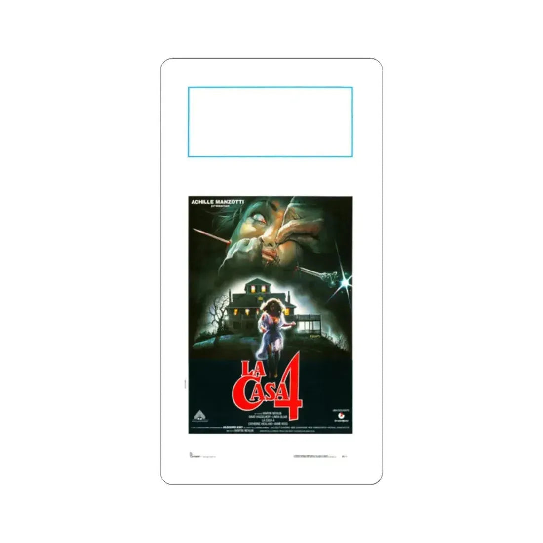 WITCHERY (LA CASA 4) 1988 Movie Poster - STICKER Vinyl Kiss-Cut Decal 2 Inch White - The Sticker Space