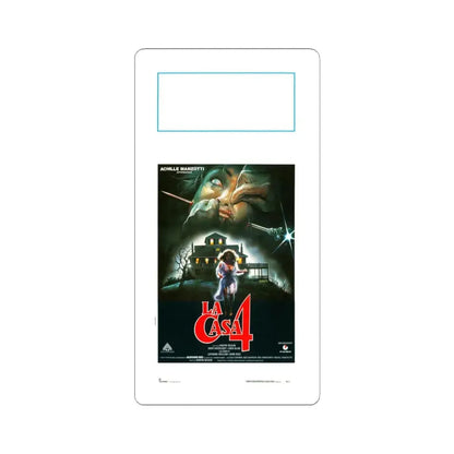 WITCHERY (LA CASA 4) 1988 Movie Poster - STICKER Vinyl Kiss-Cut Decal 6 Inch White - The Sticker Space
