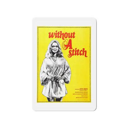 WITHOUT A STITCH 1968 Movie Poster - Refrigerator Magnet 3 Inch - The Sticker Space