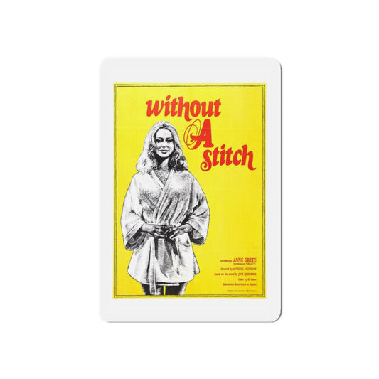 WITHOUT A STITCH 1968 Movie Poster - Refrigerator Magnet-6 × 6"-The Sticker Space