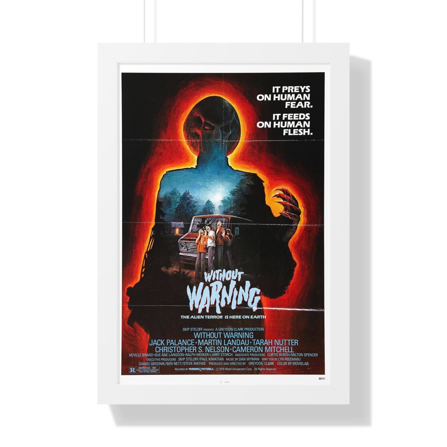 WITHOUT WARNING 1980 - Framed Movie Poster-16″ x 24″-The Sticker Space