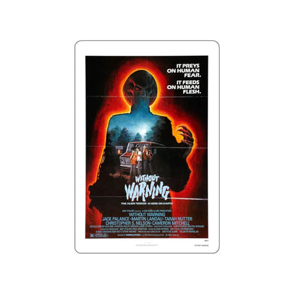 WITHOUT WARNING 1980 Movie Poster STICKER Vinyl Die-Cut Decal 4 Inch - The Sticker Space