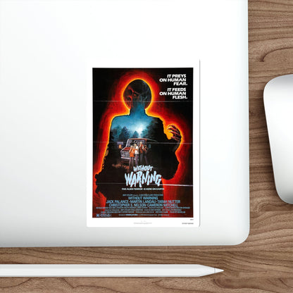 WITHOUT WARNING 1980 Movie Poster STICKER Vinyl Die-Cut Decal-The Sticker Space