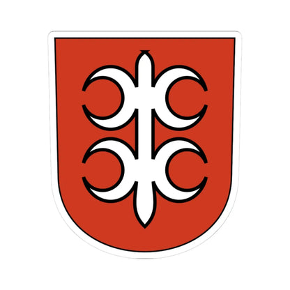 Witikon-blazon (Switzerland) (Coat of Arms) STICKER Vinyl Kiss-Cut Decal 3 Inch White - The Sticker Space