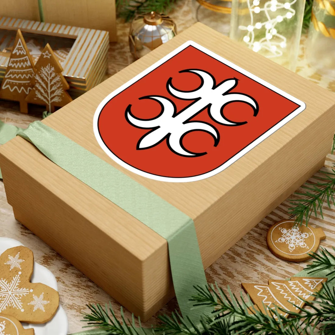 Witikon-blazon (Switzerland) (Coat of Arms) STICKER Vinyl Kiss-Cut Decal - The Sticker Space