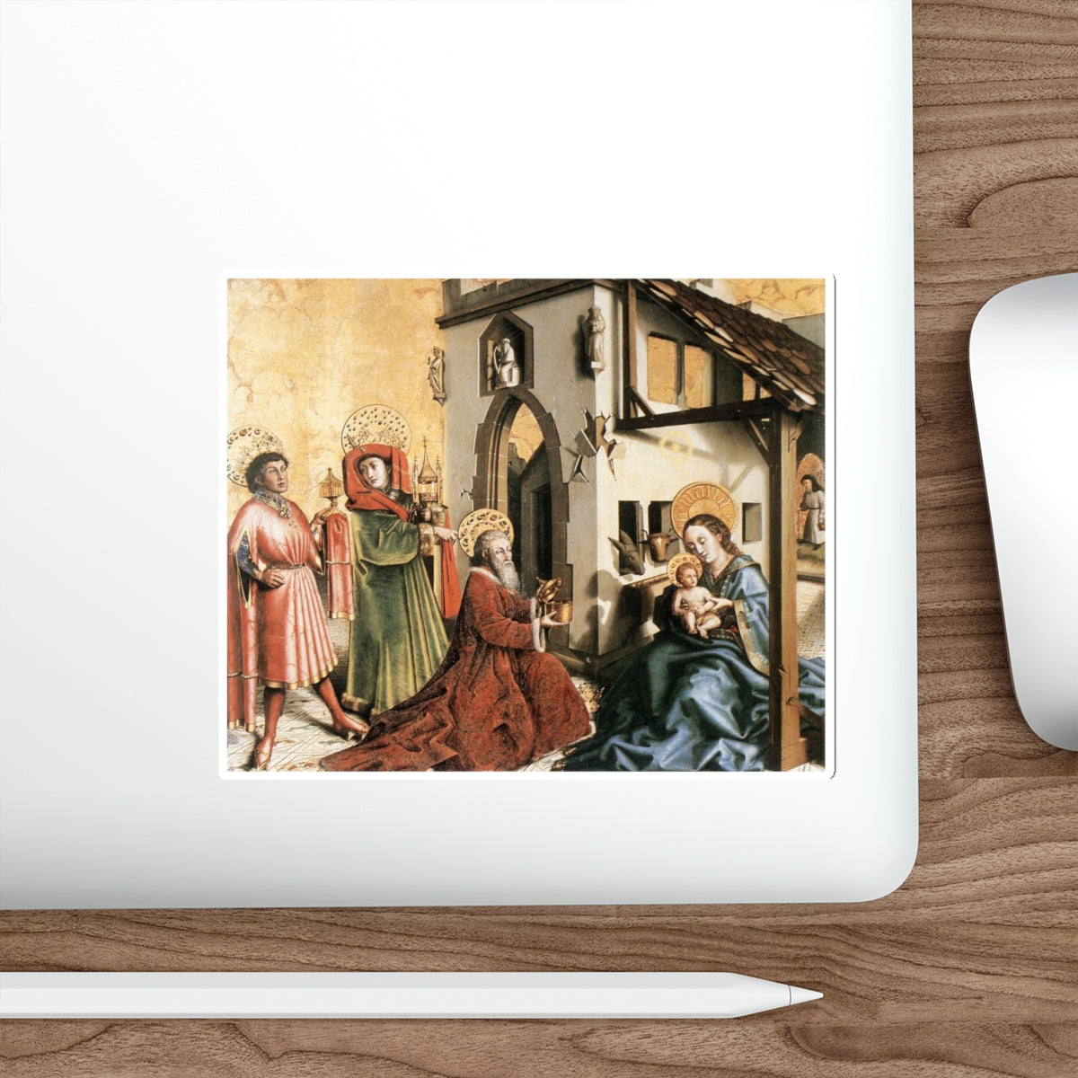 WITZ, Konrad - Adoration of the Magi (Artwork) STICKER Vinyl Die-Cut Decal-The Sticker Space