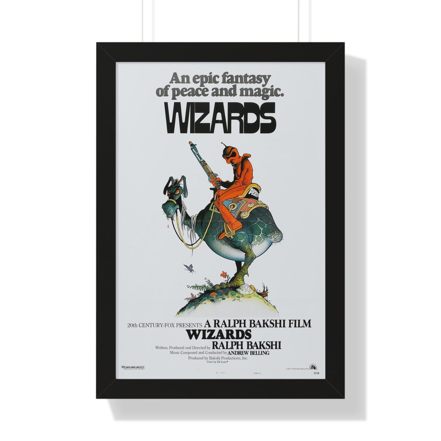 WIZARDS 1977 - Framed Movie Poster-16″ x 24″-The Sticker Space