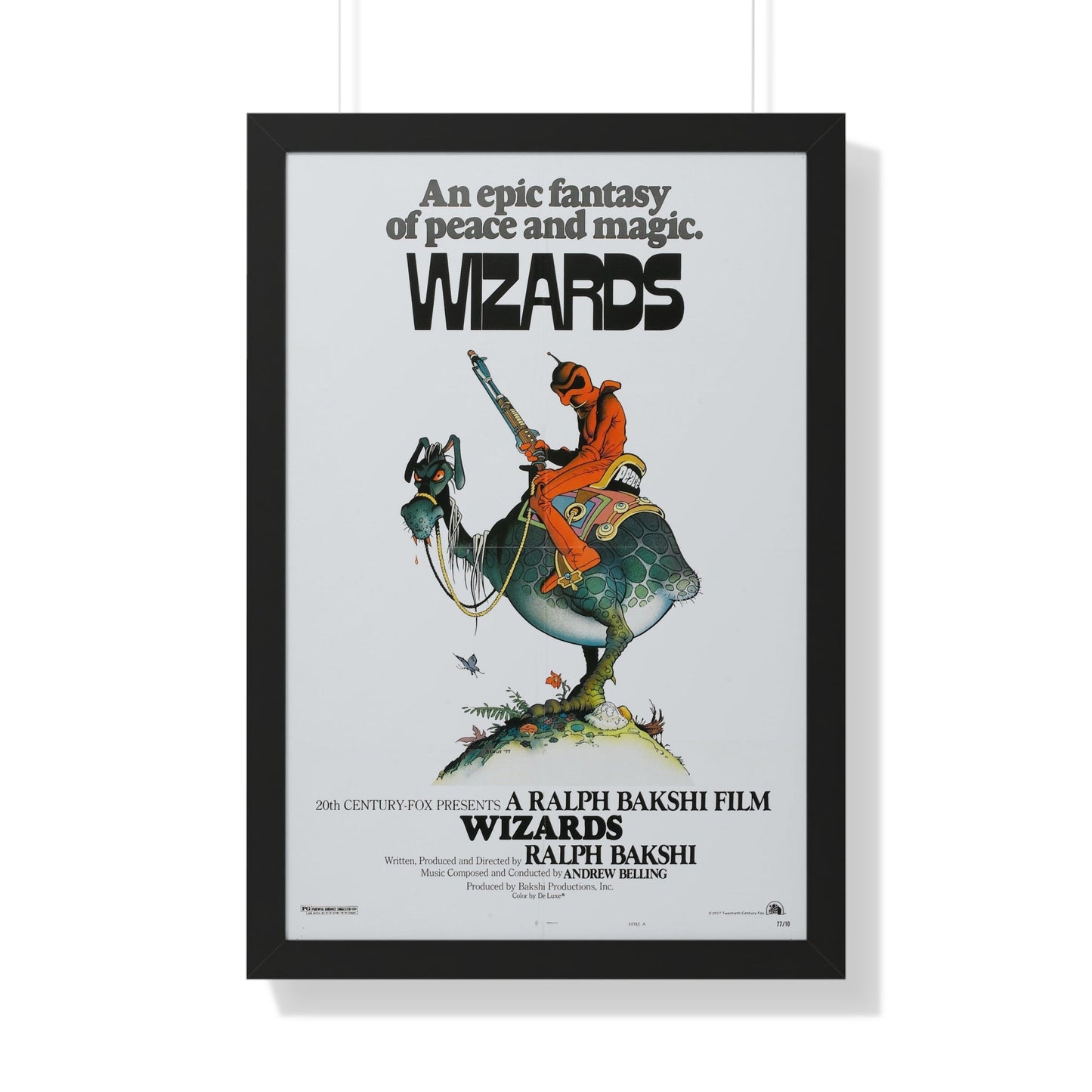 WIZARDS 1977 - Framed Movie Poster-20" x 30"-The Sticker Space