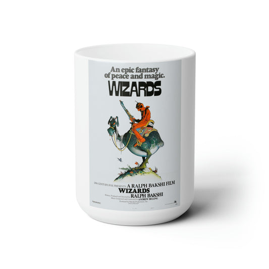 WIZARDS 1977 Movie Poster - White Coffee Cup 15oz-15oz-The Sticker Space