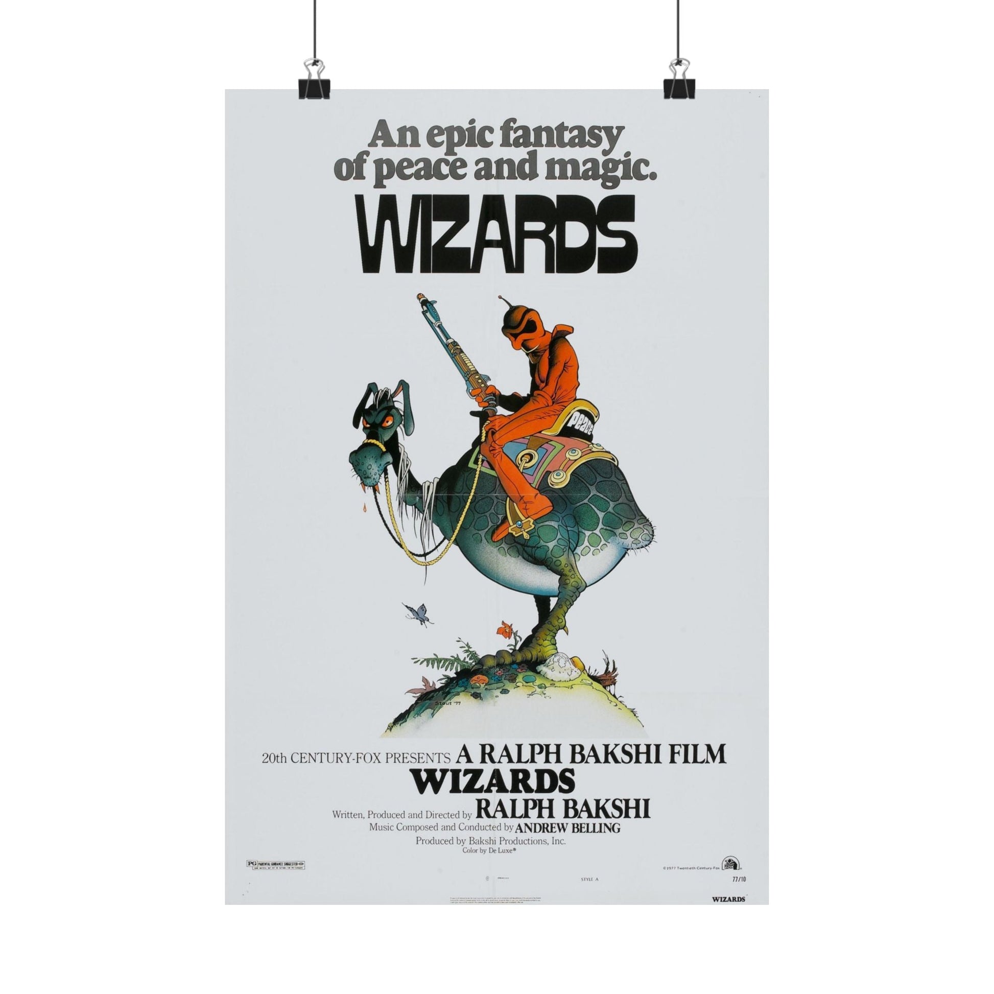 WIZARDS 1977 - Paper Movie Poster-12″ x 18″-The Sticker Space