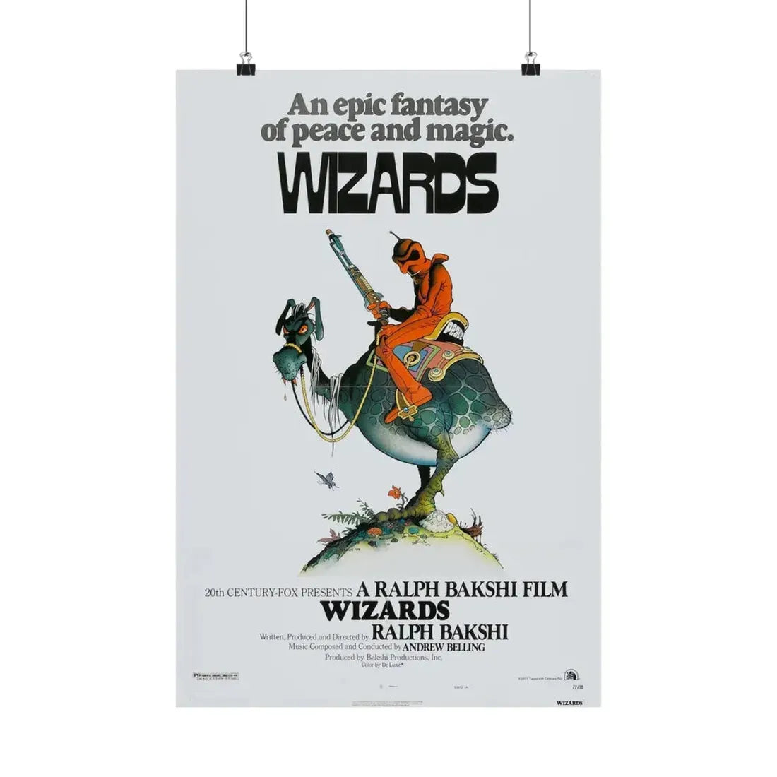 WIZARDS 1977 - Paper Movie Poster 16″ x 24″ Matte - The Sticker Space