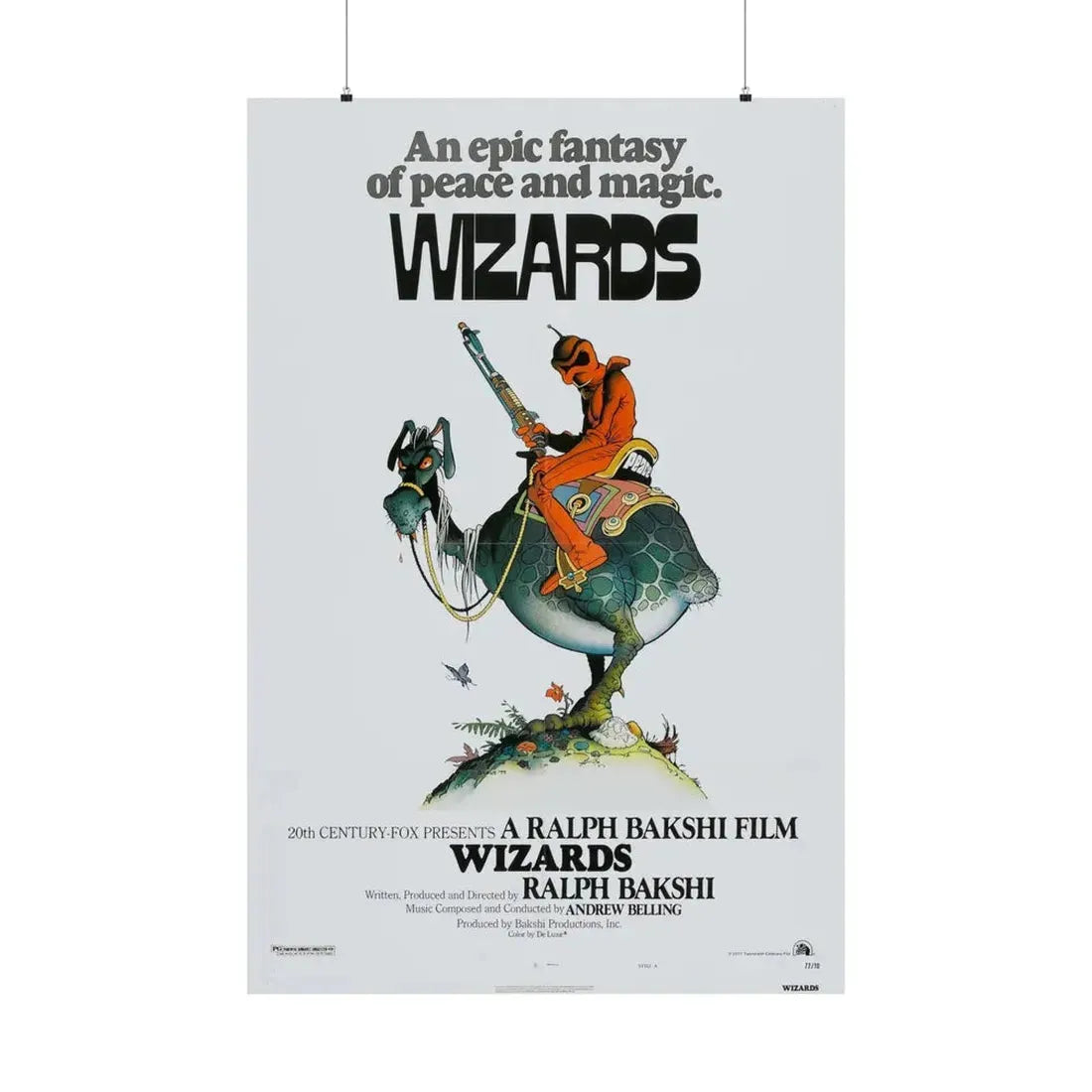 WIZARDS 1977 - Paper Movie Poster 36" x 54" Matte - The Sticker Space
