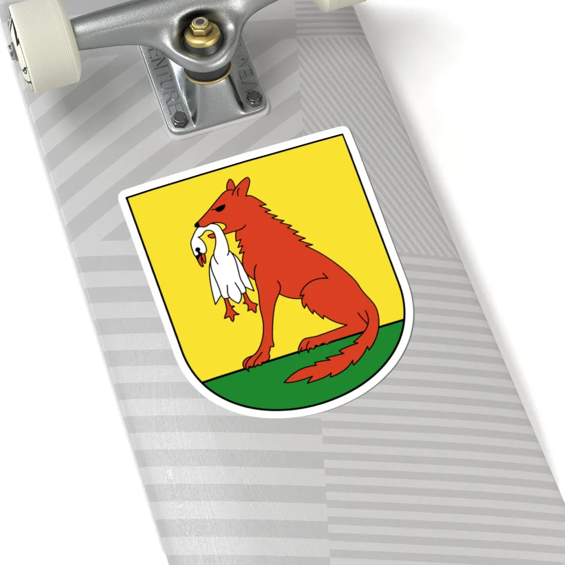 Wülflingen-blazon (Switzerland) (Coat of Arms) STICKER Vinyl Kiss-Cut Decal - The Sticker Space