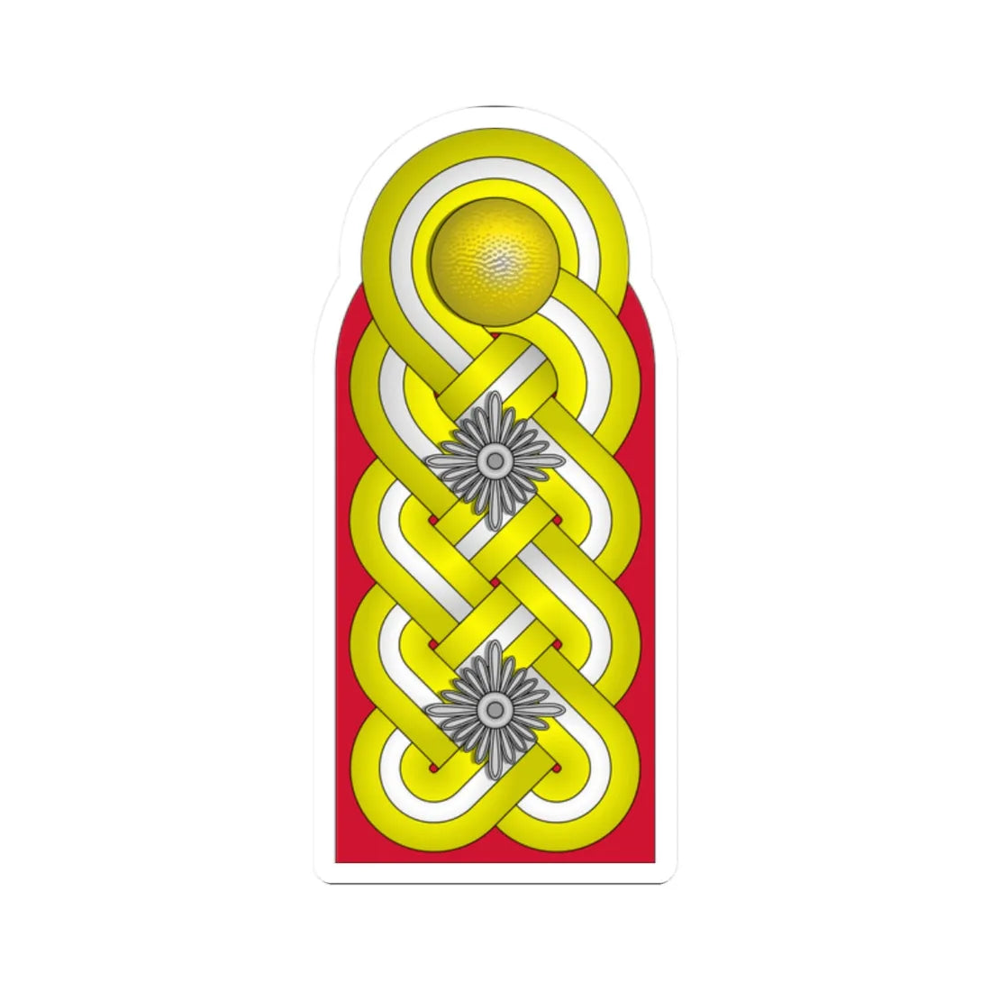 WMacht H OF8 GenWaGtg 1945 (Germany) (Military Rank) STICKER Vinyl Kiss-Cut Decal 2 Inch White - The Sticker Space