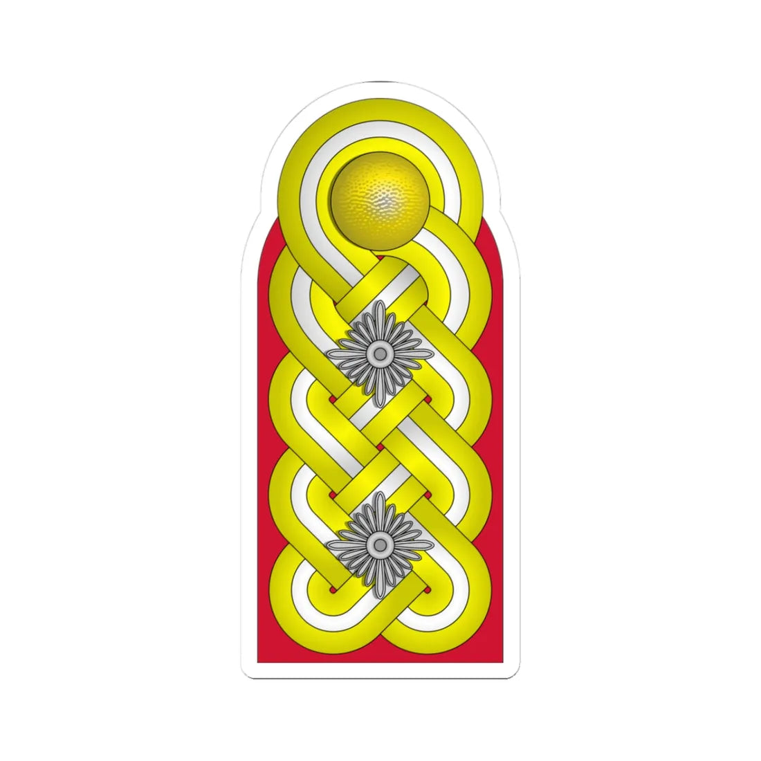 WMacht H OF8 GenWaGtg 1945 (Germany) (Military Rank) STICKER Vinyl Kiss-Cut Decal 3 Inch White - The Sticker Space