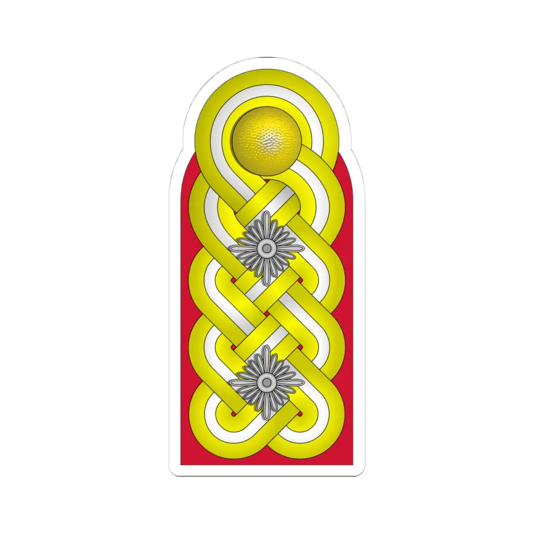WMacht H OF8 GenWaGtg 1945 (Germany) (Military Rank) STICKER Vinyl Kiss-Cut Decal 4 Inch White - The Sticker Space