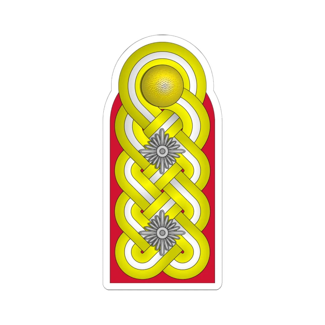 WMacht H OF8 GenWaGtg 1945 (Germany) (Military Rank) STICKER Vinyl Kiss-Cut Decal 6 Inch White - The Sticker Space