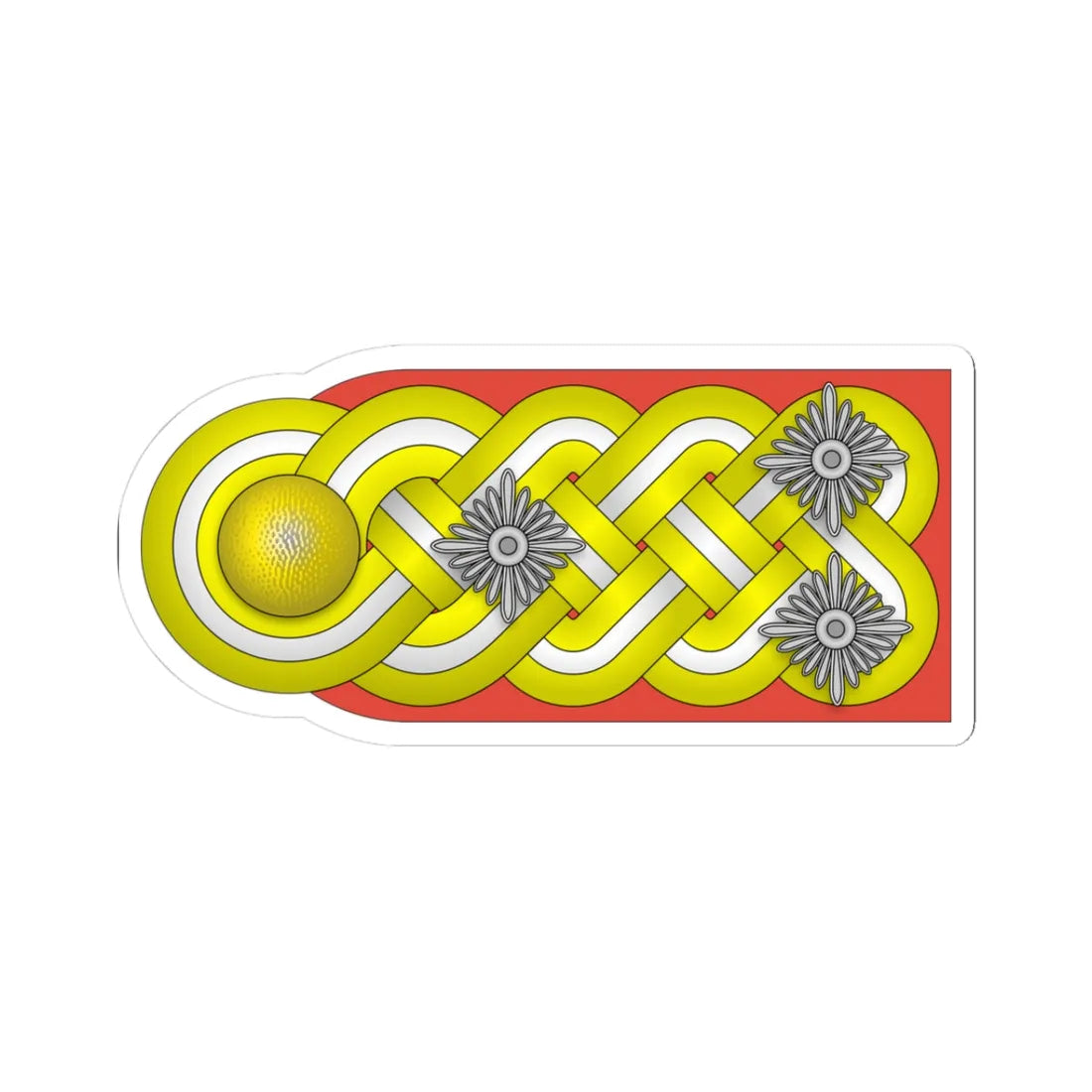 WMacht H OF9 GenOberst h 1935 1945 (Germany) (Military Rank) STICKER Vinyl Kiss-Cut Decal 3 Inch White - The Sticker Space