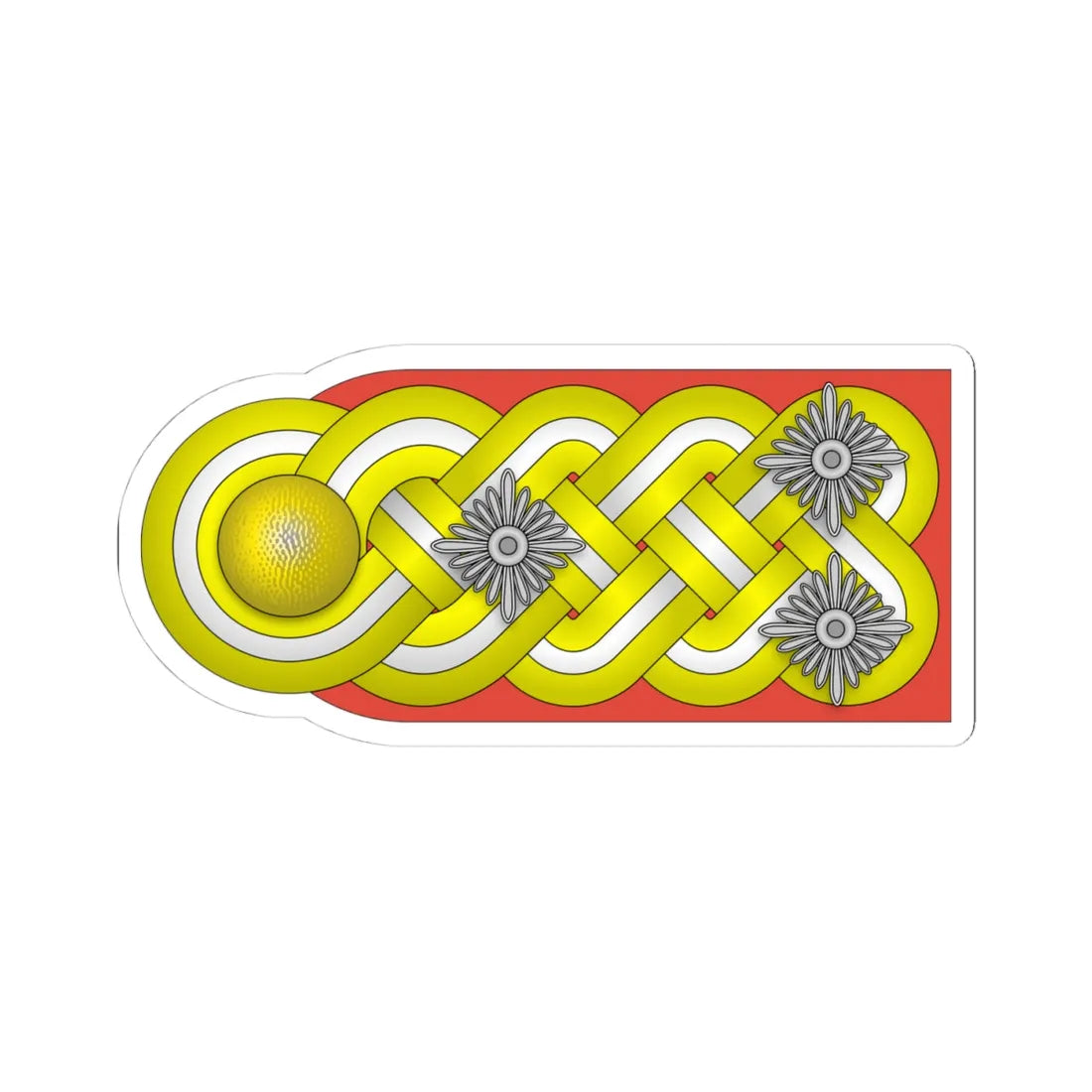 WMacht H OF9 GenOberst h 1935 1945 (Germany) (Military Rank) STICKER Vinyl Kiss-Cut Decal 4 Inch White - The Sticker Space