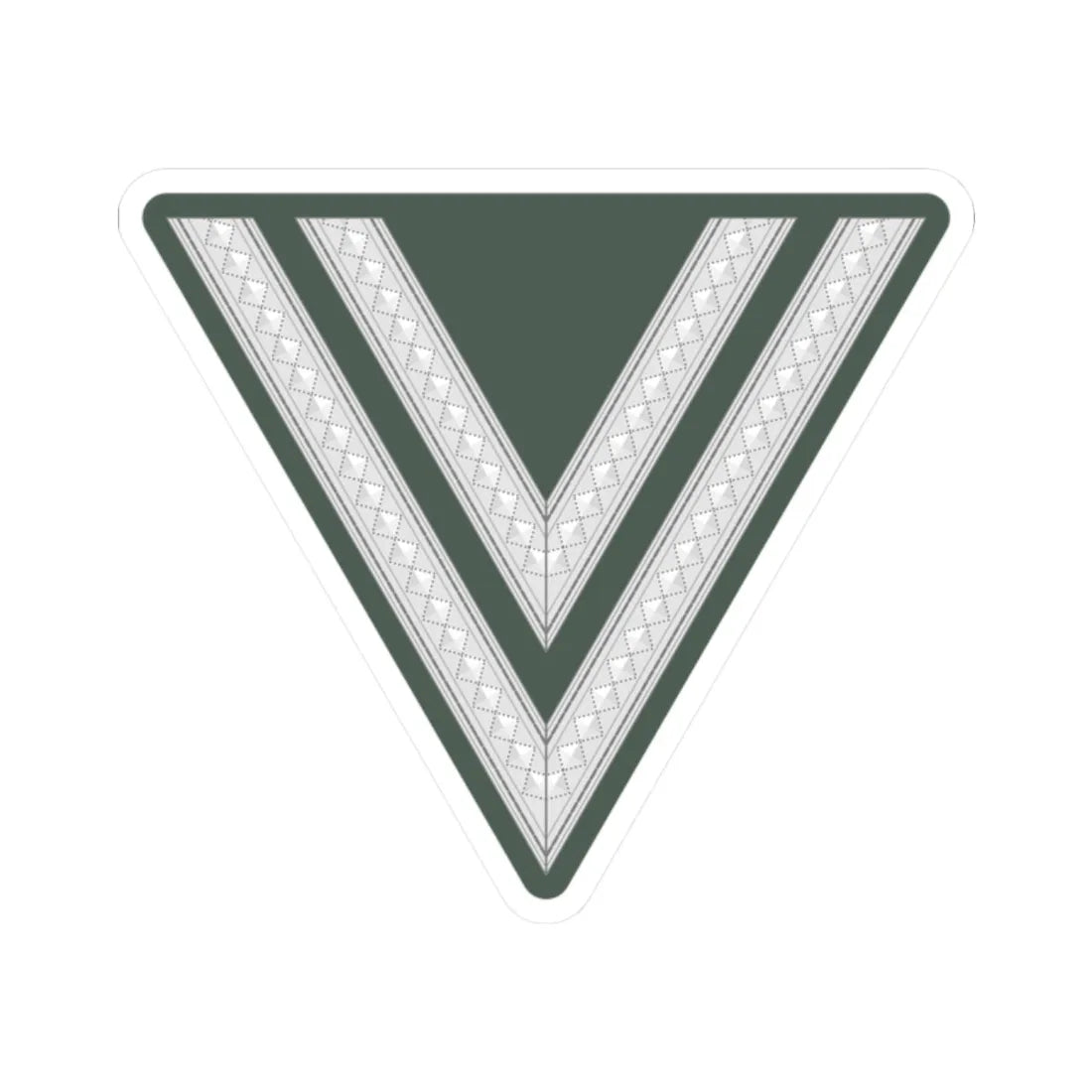 WMacht H OR3b OGefr (Germany) (Military Rank) STICKER Vinyl Kiss-Cut Decal 2 Inch White - The Sticker Space