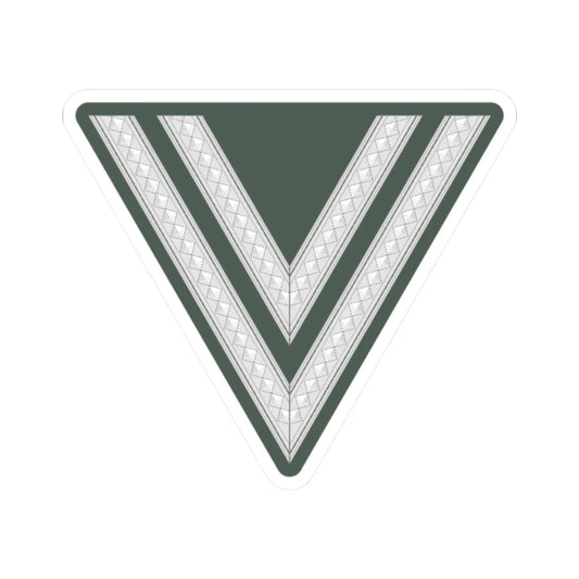 WMacht H OR3b OGefr (Germany) (Military Rank) STICKER Vinyl Kiss-Cut Decal 2 Inch White - The Sticker Space