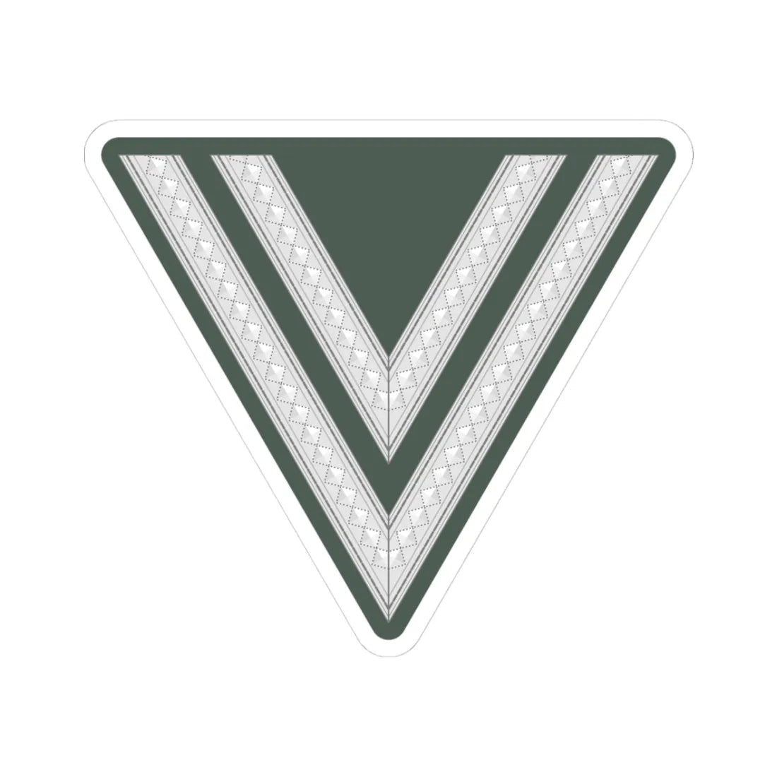 WMacht H OR3b OGefr (Germany) (Military Rank) STICKER Vinyl Kiss-Cut Decal 3 Inch White - The Sticker Space