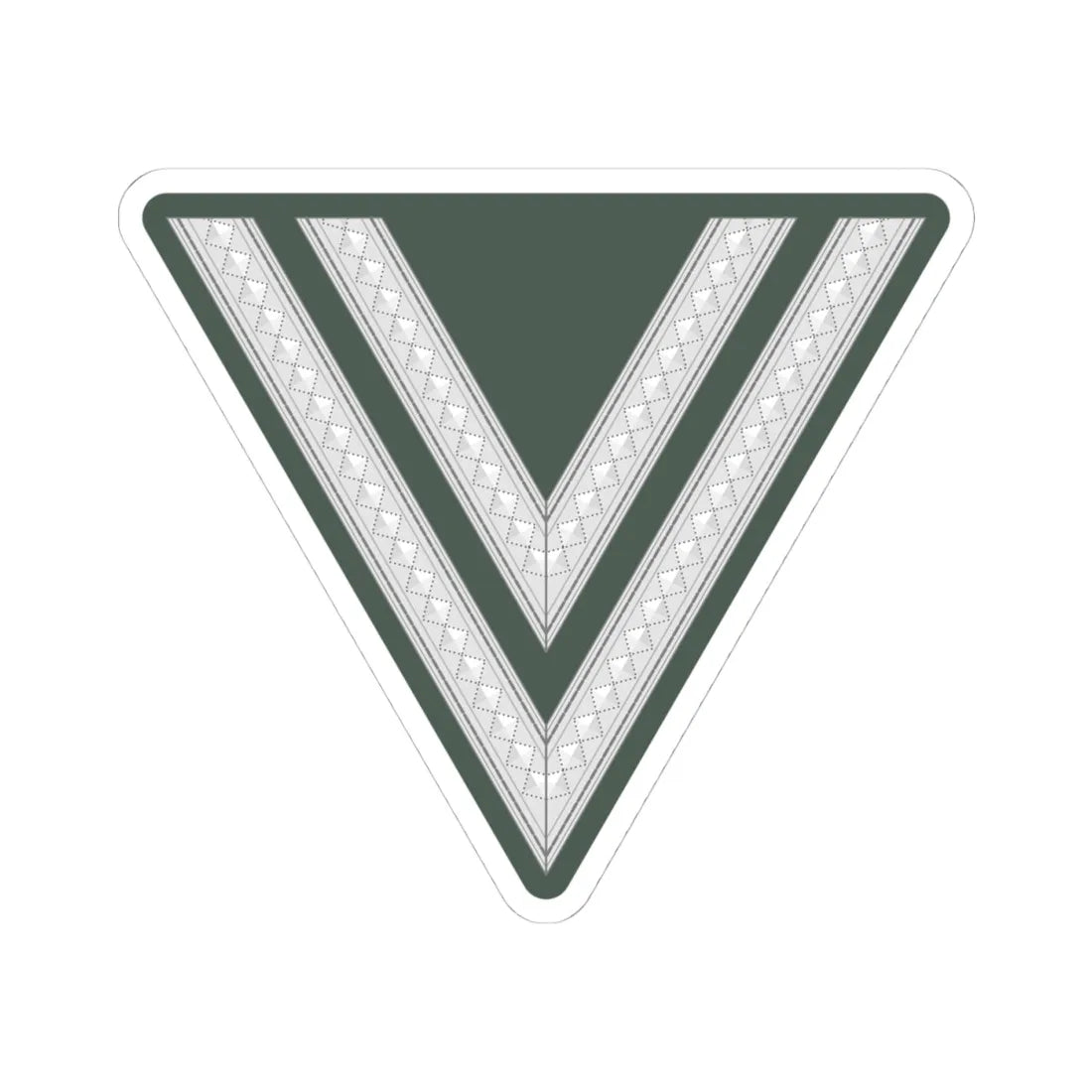 WMacht H OR3b OGefr (Germany) (Military Rank) STICKER Vinyl Kiss-Cut Decal 4 Inch White - The Sticker Space