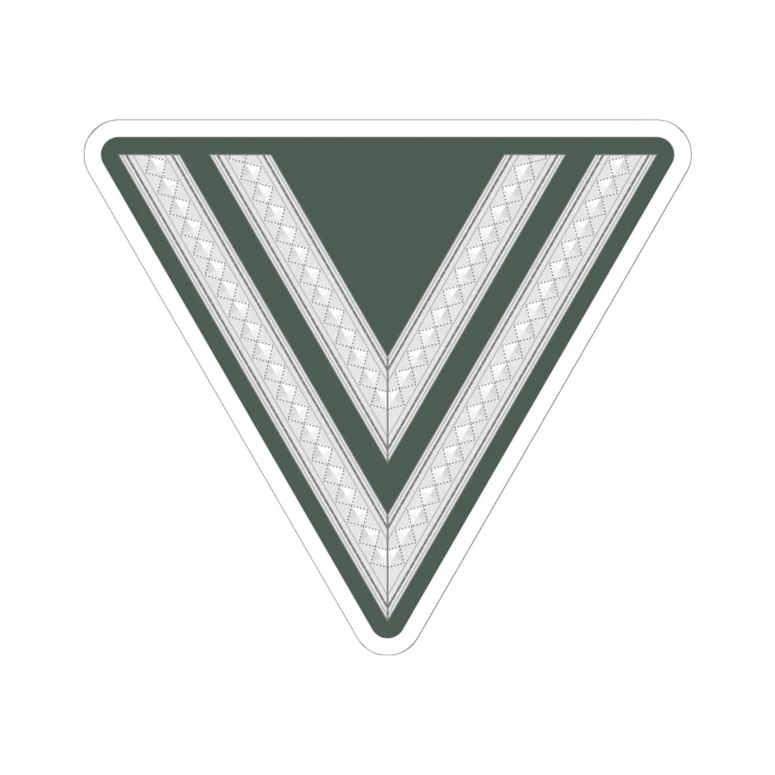 WMacht H OR3b OGefr (Germany) (Military Rank) STICKER Vinyl Kiss-Cut Decal 6 Inch White - The Sticker Space