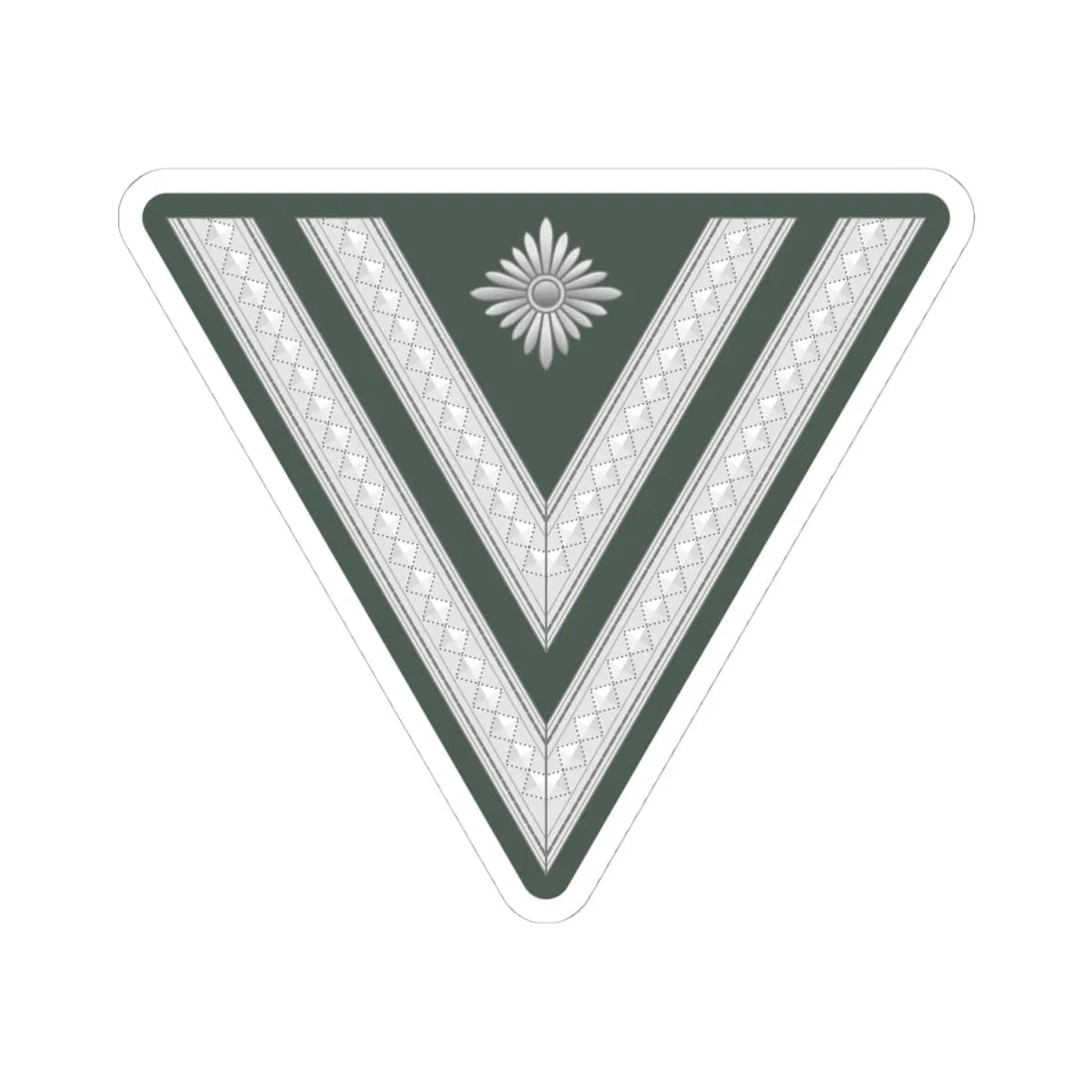 WMacht H OR4 StGefr 1935 1945 (Germany) (Military Rank) STICKER Vinyl Kiss-Cut Decal 4 Inch White - The Sticker Space