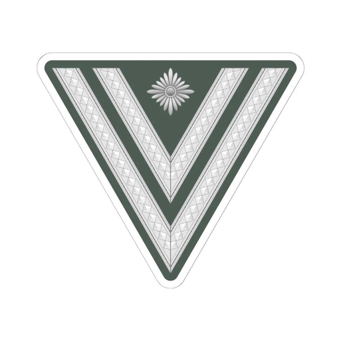 WMacht H OR4 StGefr 1935 1945 (Germany) (Military Rank) STICKER Vinyl Kiss-Cut Decal 6 Inch White - The Sticker Space