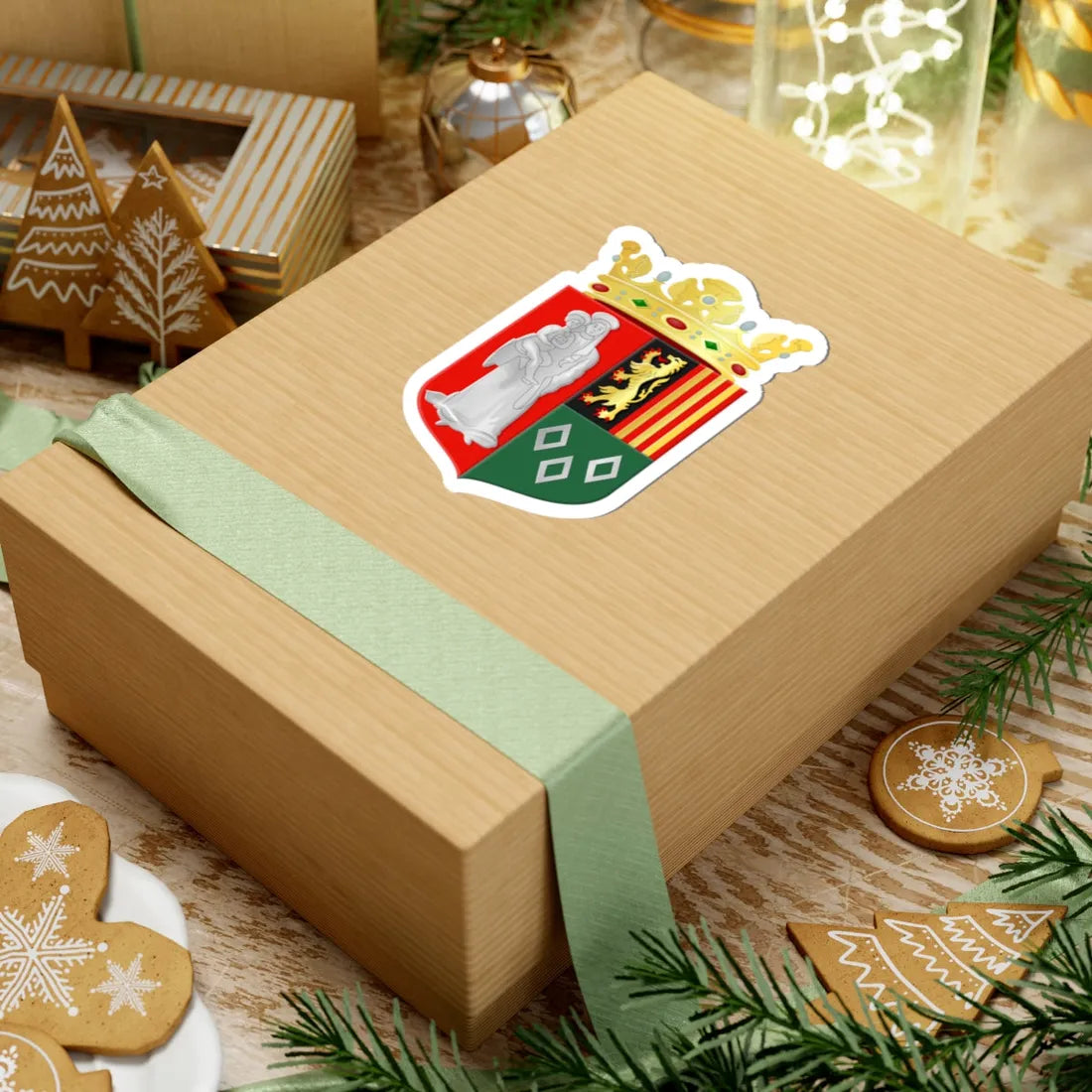 Woensdrecht wapen (Netherlands) (Coat of Arms) STICKER Vinyl Kiss-Cut Decal - The Sticker Space