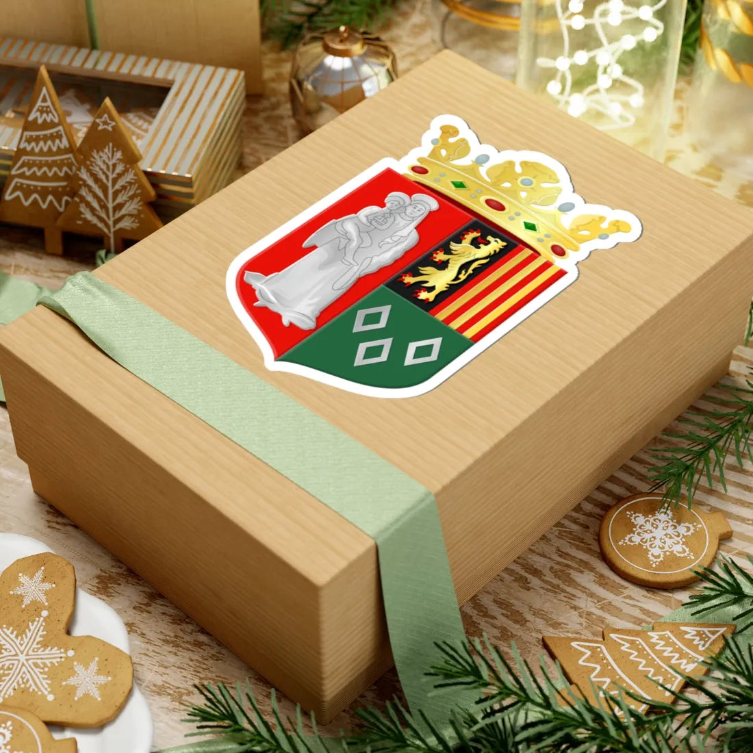 Woensdrecht wapen (Netherlands) (Coat of Arms) STICKER Vinyl Kiss-Cut Decal - The Sticker Space