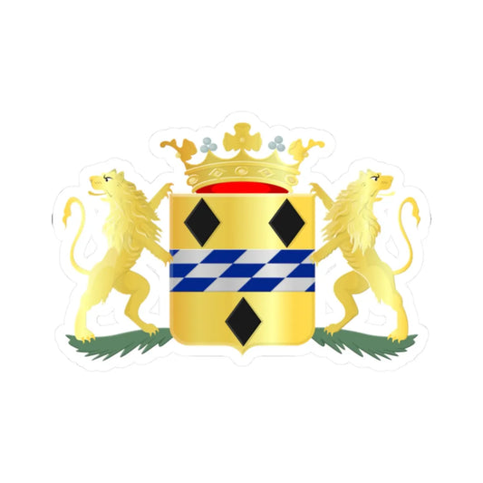 Woerden wapen (Netherlands) (Coat of Arms) STICKER Vinyl Kiss-Cut Decal 2 Inch White - The Sticker Space