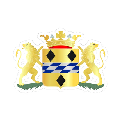 Woerden wapen (Netherlands) (Coat of Arms) STICKER Vinyl Kiss-Cut Decal 3 Inch White - The Sticker Space