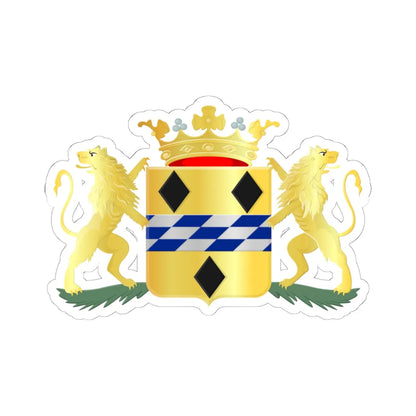 Woerden wapen (Netherlands) (Coat of Arms) STICKER Vinyl Kiss-Cut Decal 6 Inch White - The Sticker Space