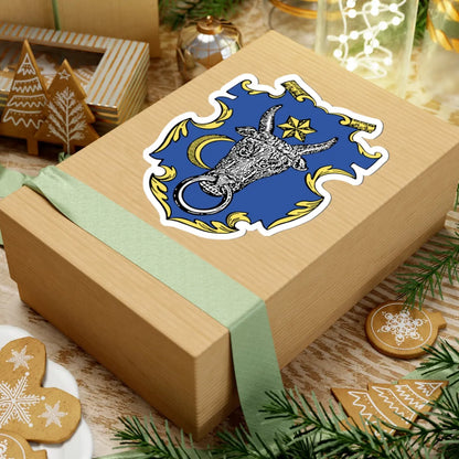 Wojewodztwo woloskie - Paprocki - color (Moldova) (Coat of Arms) STICKER Vinyl Kiss-Cut Decal - The Sticker Space