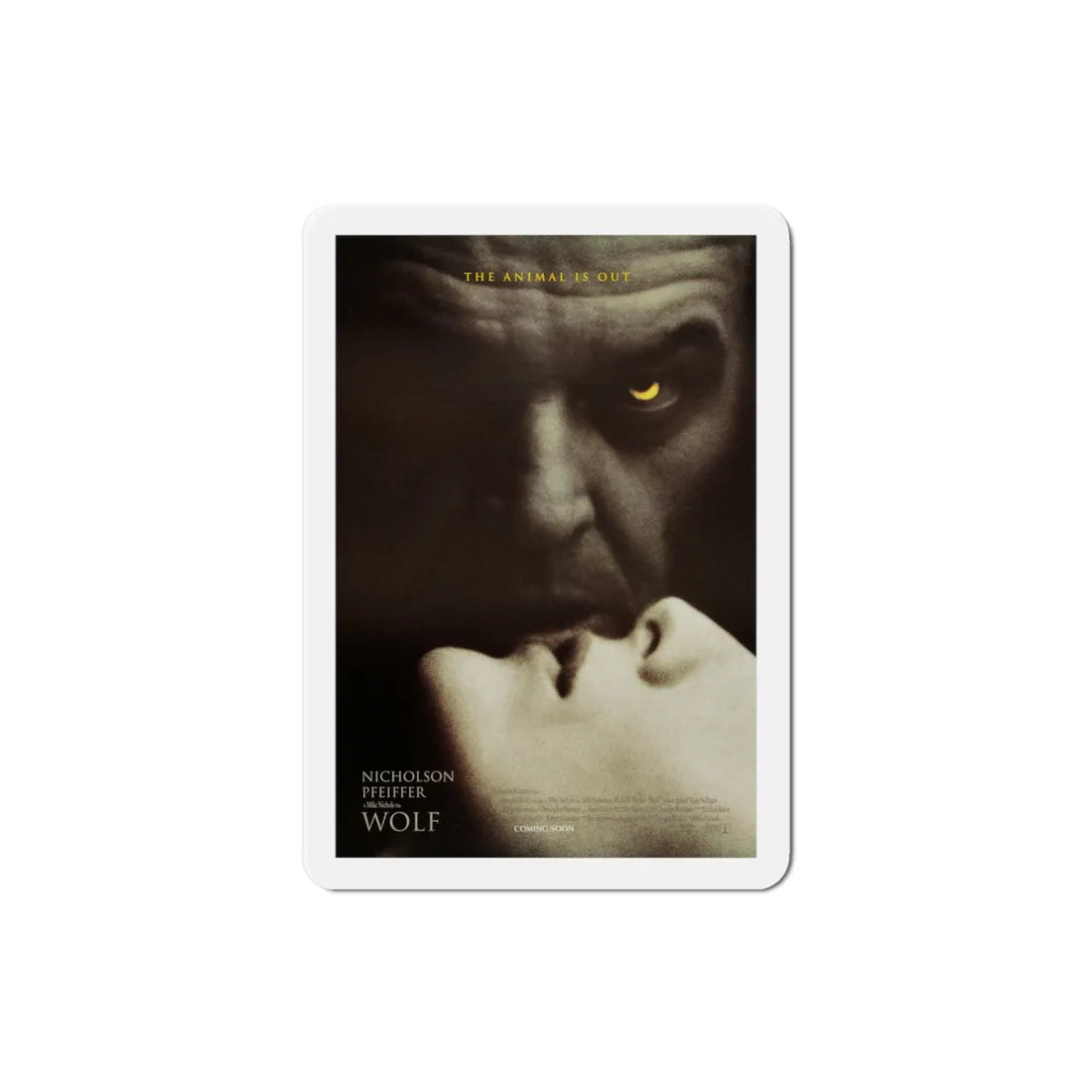 Wolf 1994 Movie Poster Refrigerator Magnet 3 Inch - The Sticker Space