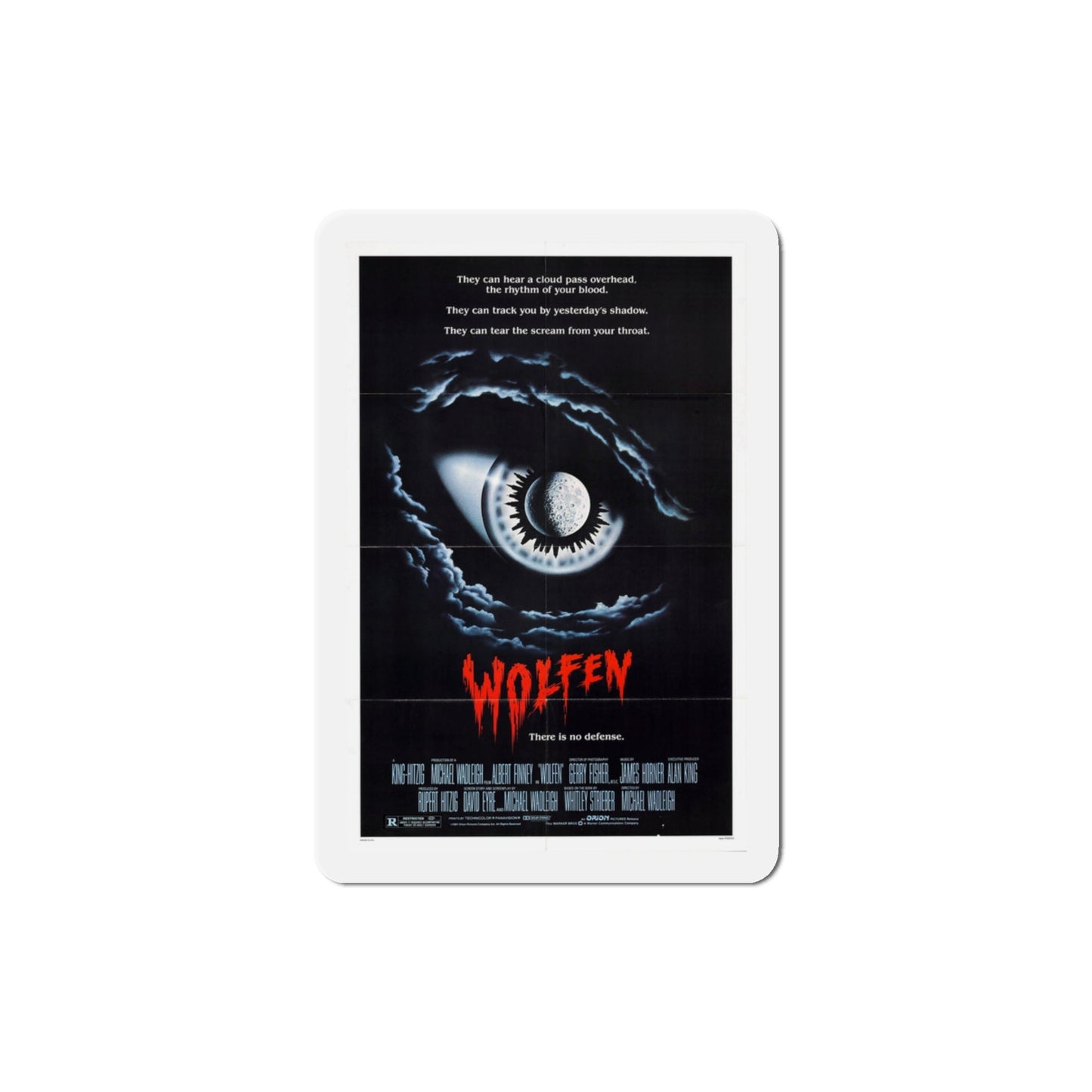 Wolfen 1981 Movie Poster Die-Cut Magnet-3" x 3"-The Sticker Space
