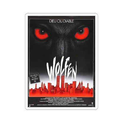 WOLFEN (2) 1981 Movie Poster - STICKER Vinyl Kiss-Cut Decal 3 Inch White - The Sticker Space