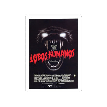 WOLFEN (SPANISH) 1981 Movie Poster STICKER Vinyl Die-Cut Decal 4 Inch - The Sticker Space