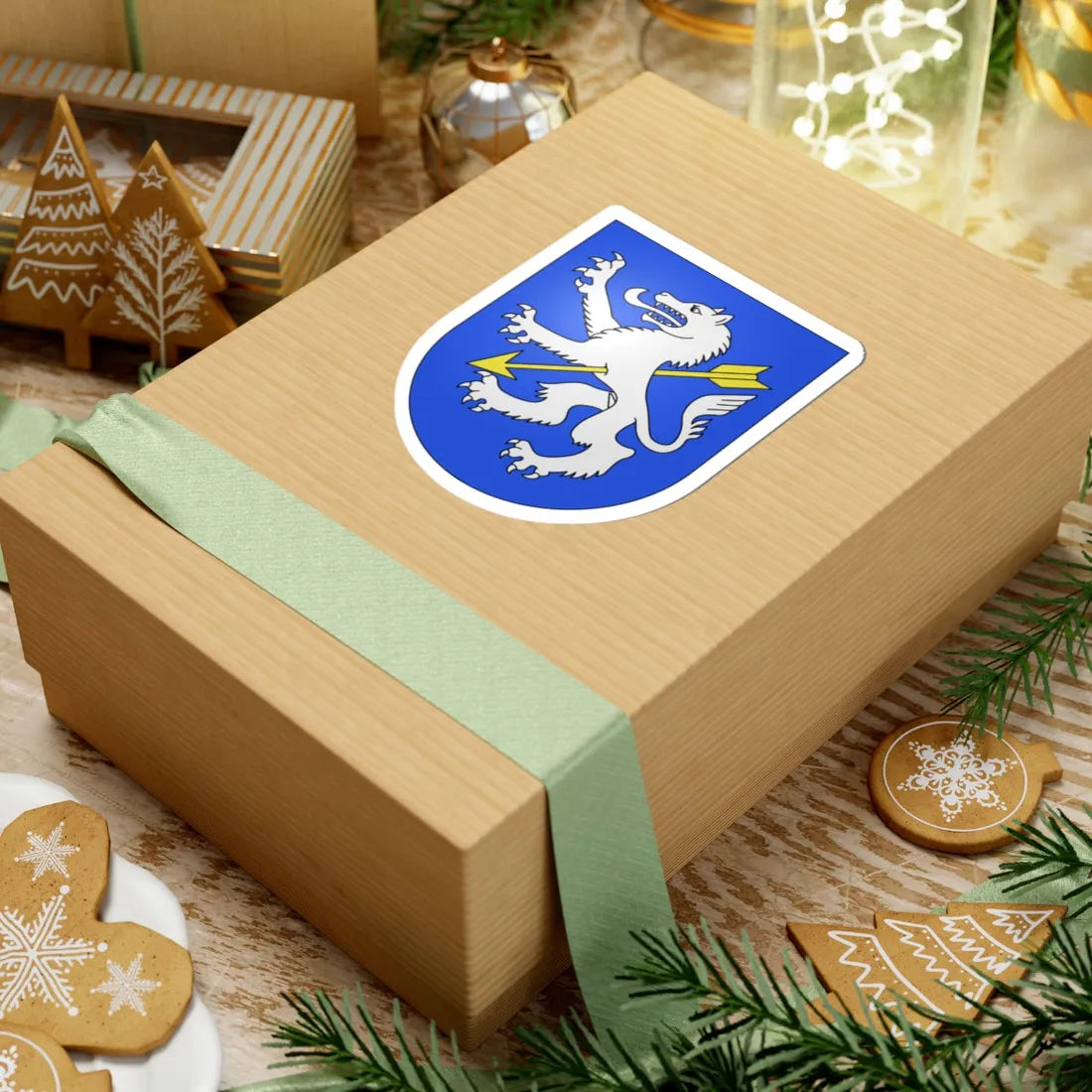 Wolfenschiessen-coat of arms (Switzerland) (Coat of Arms) STICKER Vinyl Kiss-Cut Decal - The Sticker Space