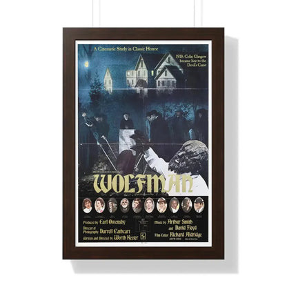WOLFMAN 1979 - Framed Movie Poster 16″ x 24″ Walnut - The Sticker Space