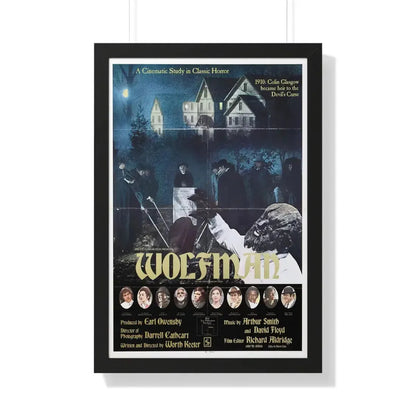 WOLFMAN 1979 - Framed Movie Poster 20" x 30" Black - The Sticker Space