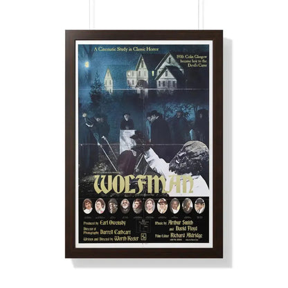 WOLFMAN 1979 - Framed Movie Poster 20" x 30" Walnut - The Sticker Space